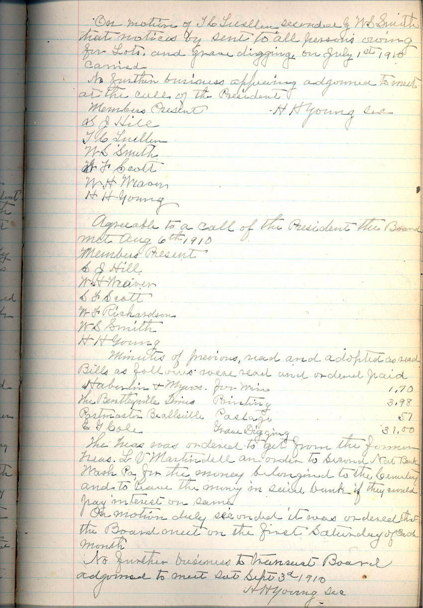 minute book